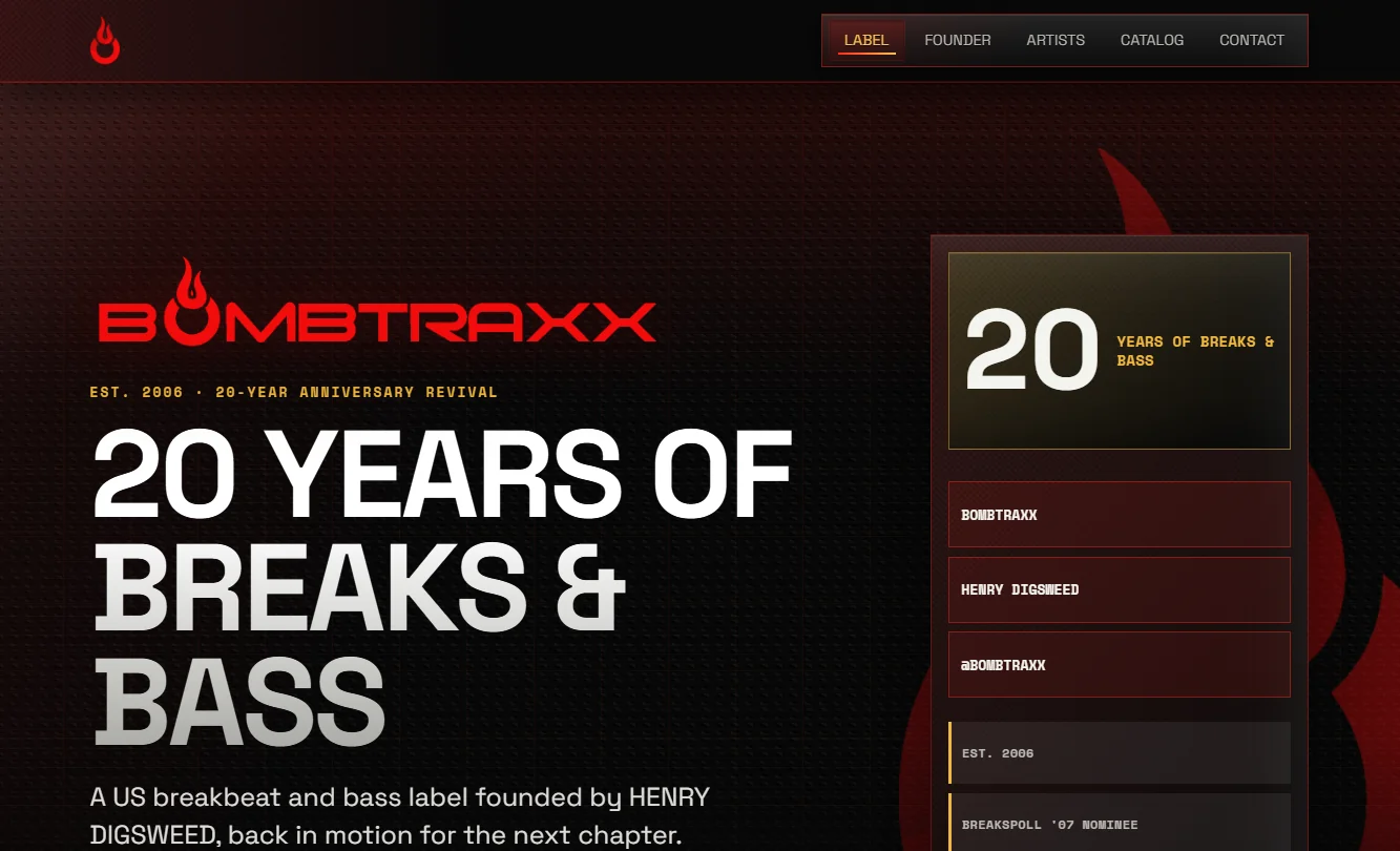 BOMBTRAXX Records